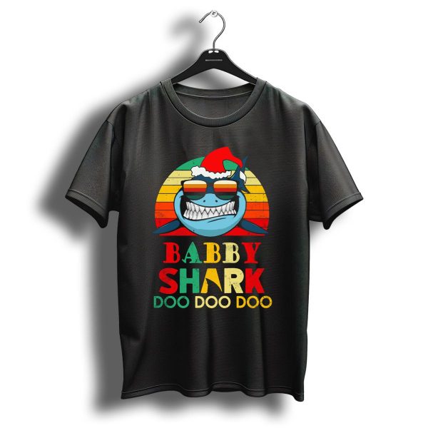 Babby Shark Doo Doo Doo Christmas Santa Hat T Shirt 1 t shirt 1