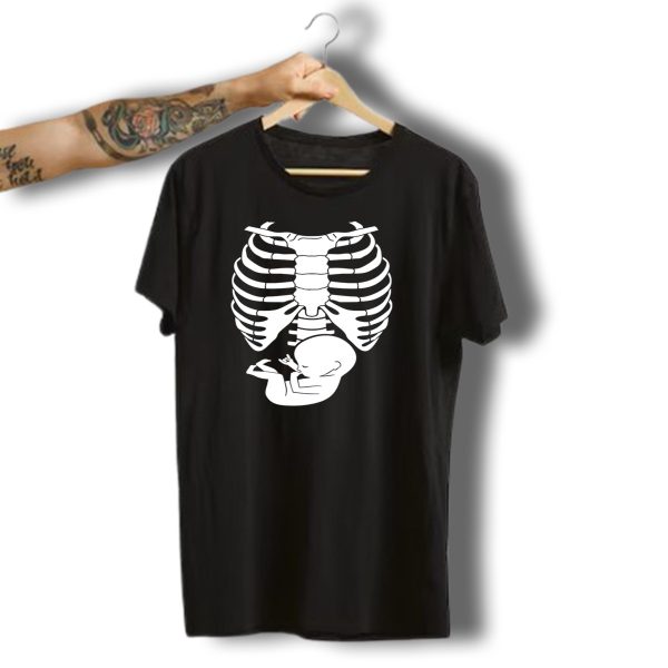 Baby Belly Pregnancy Skeleton Halloween Mom To Be T Shirt 1 t shirt 1