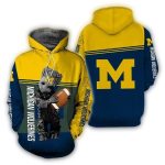 Baby Groot Hug Ball Michigan Wolverines All Over Print Hoodie