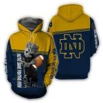 Baby Groot Hug Ball Notre Dame Fighting Irish All Over Print Hoodie
