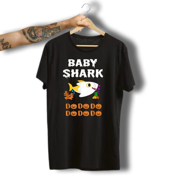 Baby Shark Halloween Do Do Do With Pumpkin Faces T Shirt t shirt 1