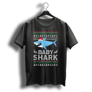 Baby Shark Santa Hat Ugly Christmas Sweater Shark T Shirt