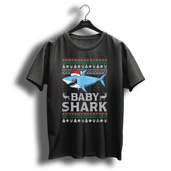 Baby Shark Santa Hat Ugly Christmas Sweater Shark T Shirt 1 t shirt 1