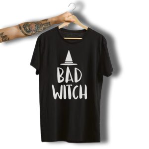 Bad Witch Pointed Hat Halloween T-Shirt