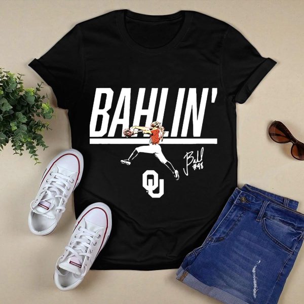 Bahlin Jordy Bahl 98 Oklahoma Sooners Womens Softball T Shirt 1