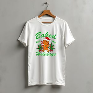 Baked For The Holidays Gingerbread Christmas Santa Hat T-Shirt