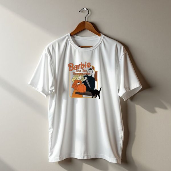 Barbie And The Boogeyman Halloween Pumpkin Cat Scene T Shirt t shirt 1