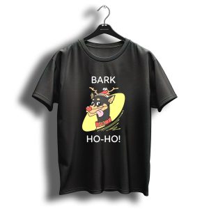 Bark Ho Ho Reindeer Dog Christmas T-Shirt