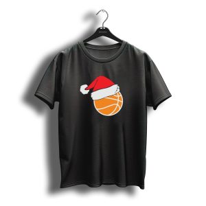 Basketball Santa Christmas Hat T-Shirt