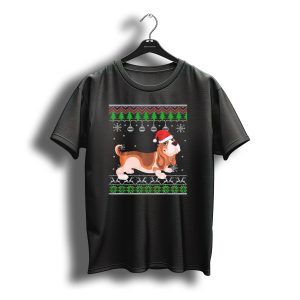 Basset Hound Christmas Santa Ugly T-Shirt