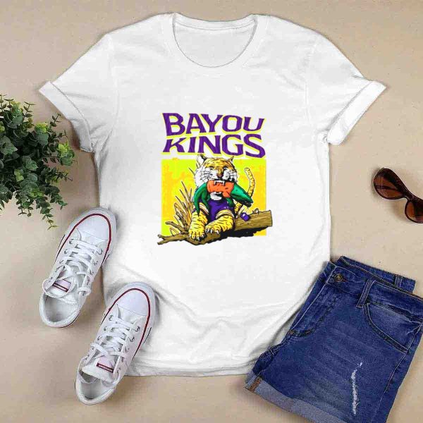 Bayou Kings LSU Tigers vs Florida Gators Tiger with Gator T Shirt 0