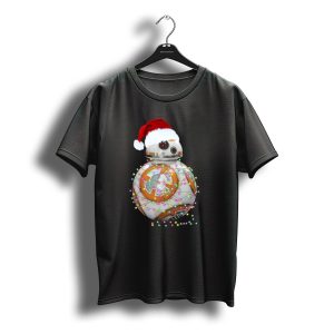 Bb 8 Christmas Lights Droids Star Wars Holiday Santa Hat T-Shirt