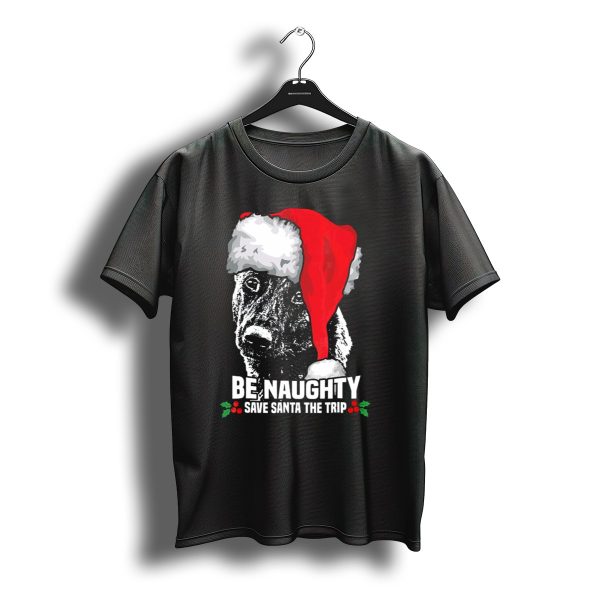 Be Naughty Save Santa The Trip Dutch Shepherd Christmas Santa Hat T Shirt t shirt 1