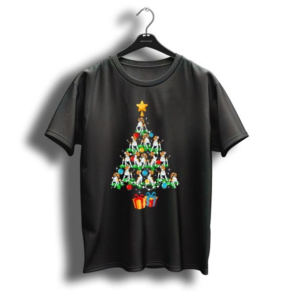 Beagle Dog Christmas Tree With Presents And Star Funny Dog Love T Shirt 1 t shirt 1