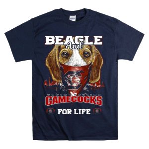 Beagle And South Carolina Gamecocks For Life T-Shirt
