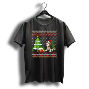 Beagles Santa Christmas Uglydog Festive Sweater Tree Snowflakes T Shirt