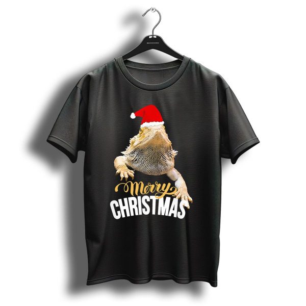 Bearded Dragon Merry Christmas Santa Hat Holiday Reptile Fun T Shirt 1 t shirt 1