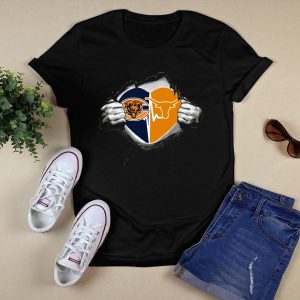 Bears And Texas Longhorns Heart T-Shirt