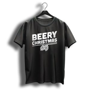 Beery Christmas Hops Holiday Drinking Beer T Shirt