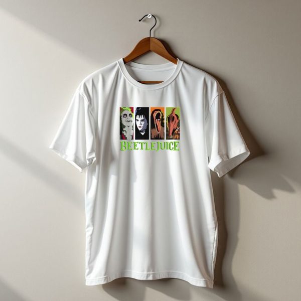 Beetlejuice Vintage Characters Halloween Horror Movie T Shirt t shirt 1