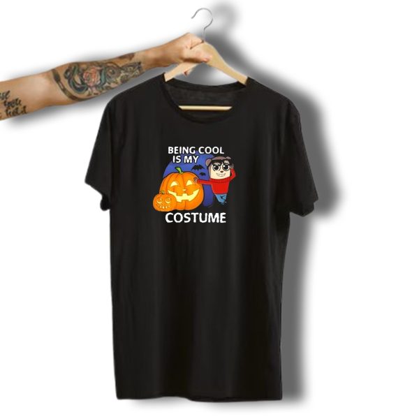 Being Cool Is My Costume Maxdesignpro Halloween Pumpkins And Cute Character T Shirt t shirt 1
