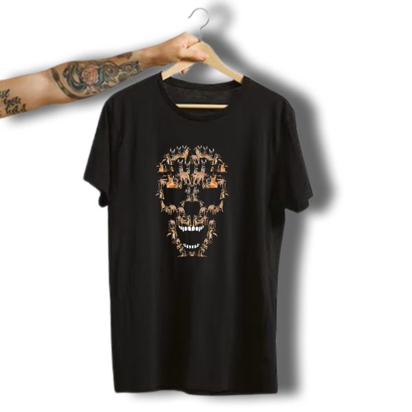 Belgian Malinois Dog Skull Funny Halloween Cosplay T Shirt t shirt 1