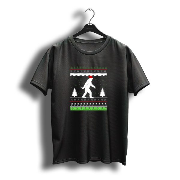 Believe In Santa Bigfoot Sasquatch Ugly Christmas T Shirt t shirt 1