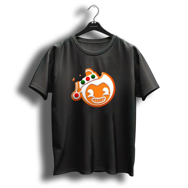 Bendy Gingerbread Christmas Cookie Bite T Shirt 1 t shirt 1