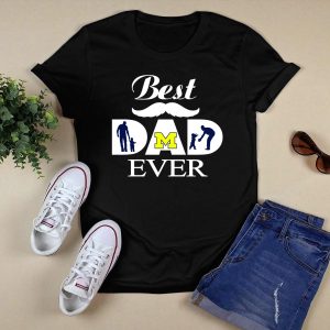 Best Dad Ever Michigan Wolverines M T-Shirt