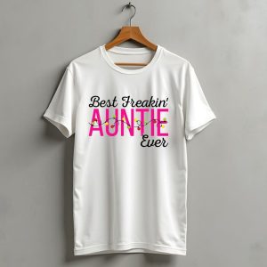 Best Freakin Auntie Ever Christmas Lights Funny For Sisters T-Shirt