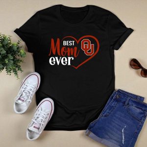 Best Mom Ever Oklahoma Sooners Heart Ou T-Shirt