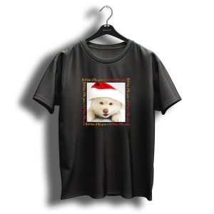 Best Time Of The Year Christmas Puppy Santa Hat T Shirt