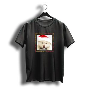 Best Time Of The Year Christmas Puppy Santa Hat T-Shirt