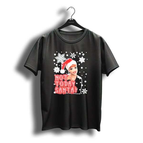Bianca Del Rio Not Today Santa Christmas 2025 Rupaul Snowflakes T Shirt t shirt 1