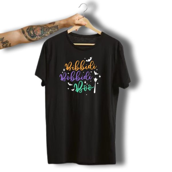 Bibbidi Bobbidi Boo Halloween Cool Vacation Wand And Bats T Shirt t shirt 1