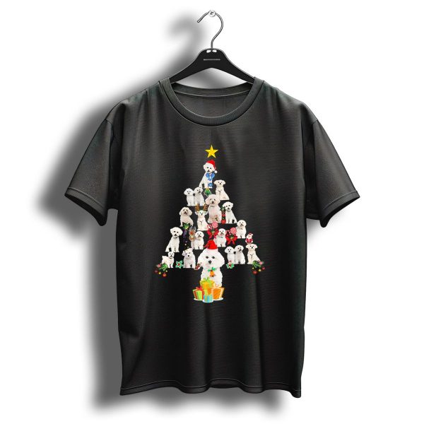 Bichon Frise Christmas Tree Santa Hat Star Presents T Shirt 1 t shirt 1