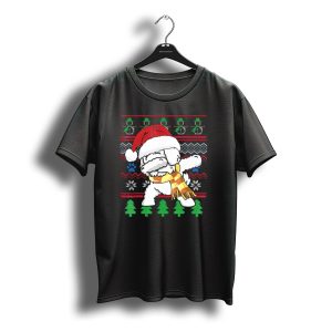 Bichons Frise Dabbing Santa Hat Christmas T-Shirt