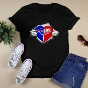 Bills Alabama Crimson Tide Heart Reveal T Shirt