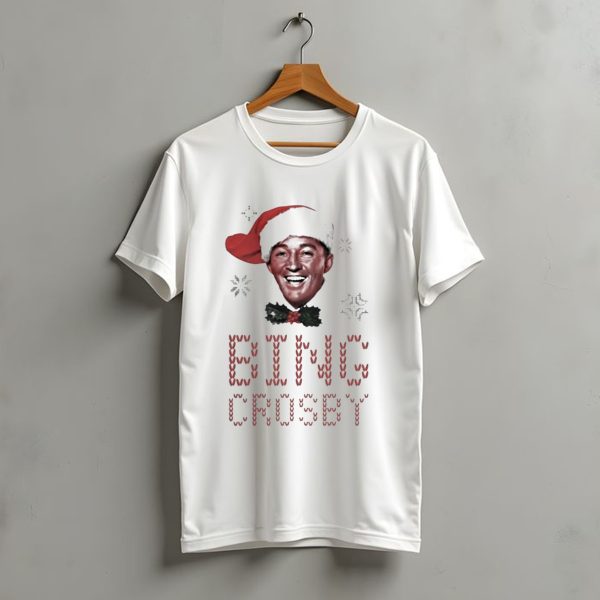 Bing Crosby Jolly Christmas Santa Hat Smiling Face T Shirt t shirt 1 1