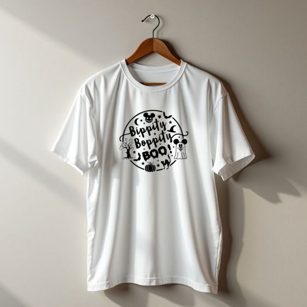 Bippity Boppity Boo Halloween Mickey Ghost Pumpkin And Bat Magic T Shirt t shirt 1