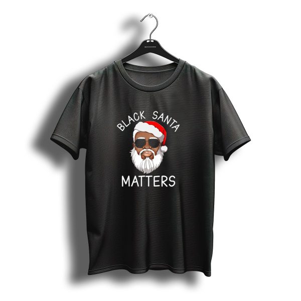 Black Santa Matters African American Christmas Pajama T Shirt t shirt 1