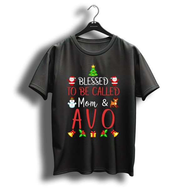 Blessed To Be Called Mom And Avo Christmas T Shirt 1 t shirt 1