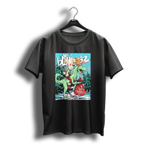 Blink 182 Happy Holidays Dinosaur Christmas Rabbit Reindeer Santa Sack T-Shirt