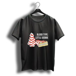 Blood Type Little Debbie Christmas Tree Snack Cake Dessert Love T-Shirt