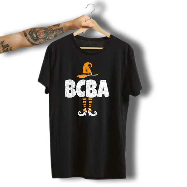 Board Certified Behavior Analyst Bcba Halloween Witch Hat And Legs T Shirt 1 t shirt 1