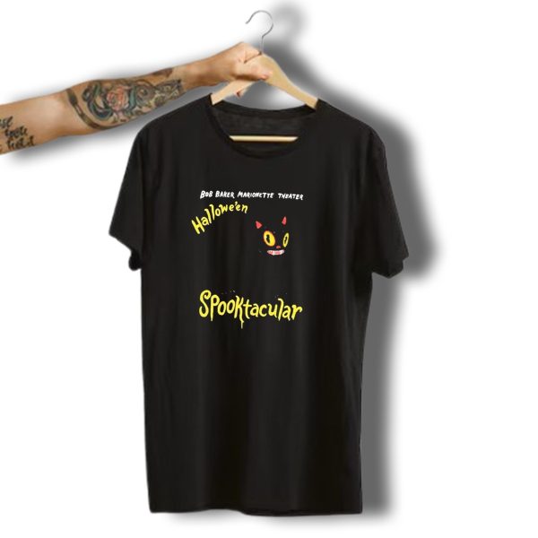 Bob Baker Marionette Theater Halloween Spooktacular Black Cat T Shirt t shirt 1