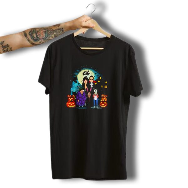 Bobs Burgers Belcher Family Halloween Costumes With Pumpkins And Haunted House T Shirt t shirt 1