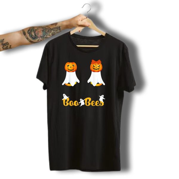Boo Bees Couples Halloween Costume With Pumpkin Ghosts Scary T Shirt t shirt 1