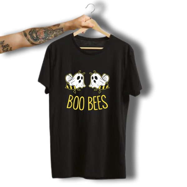 Boo Bees Funny Halloween Matching Couple Her Costume Ghost Bees T Shirt t shirt 1 1