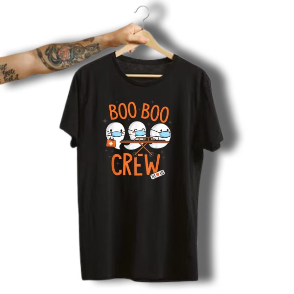 Boo Boo Crew Ghost Doctor Paramedic Nurse Halloween Costume T Shirt t shirt 1